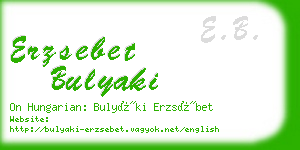 erzsebet bulyaki business card